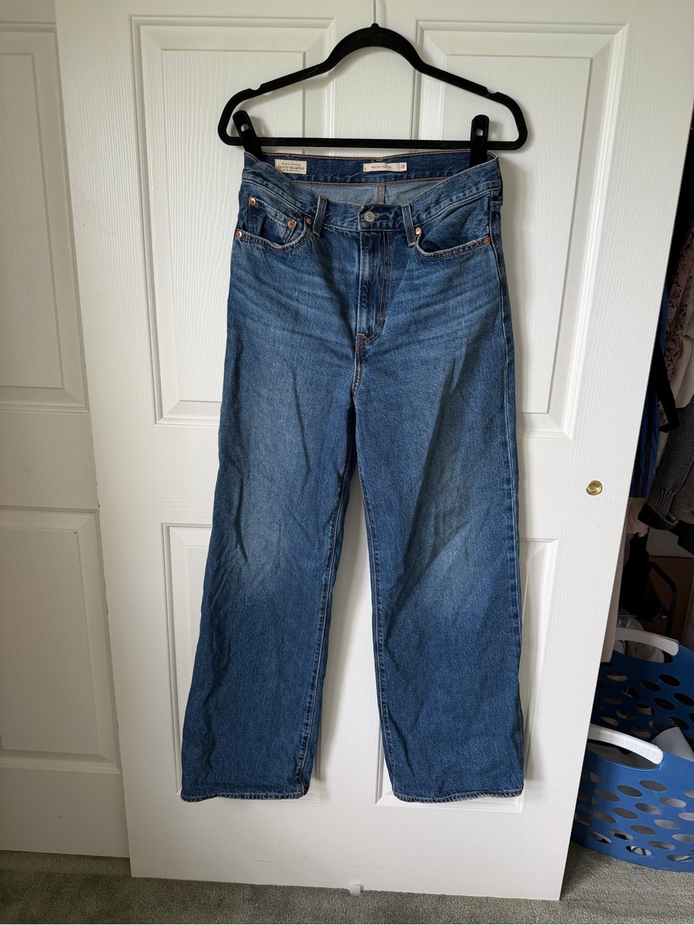 Levi’s Classic Blue Wide-Leg Jeans